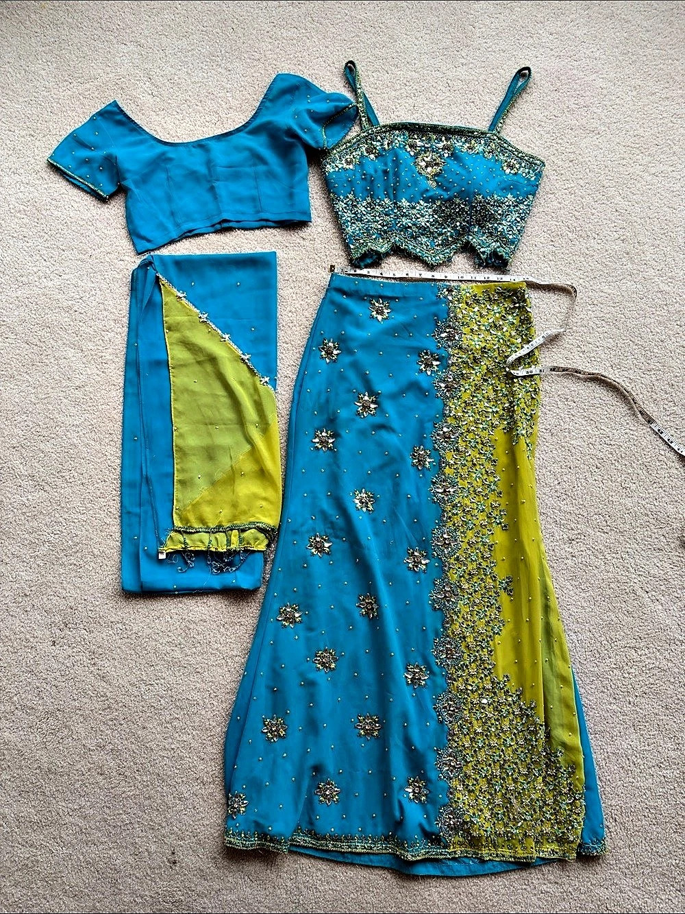 Absolutely Gorgeous Embellished Lehenga 4 piece